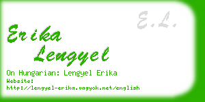 erika lengyel business card